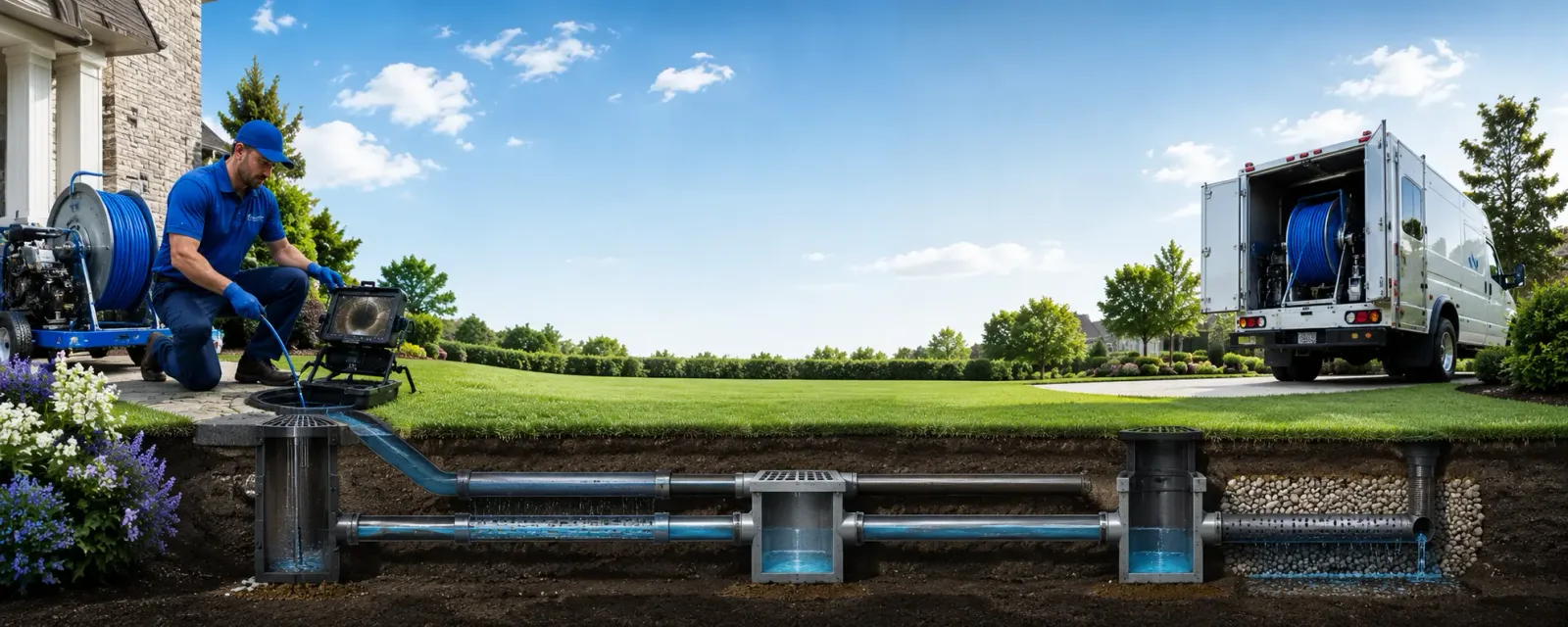 Outdoor drain cleaning information for Brockton, PA